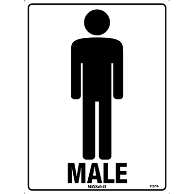 MALE TOILET STICKER