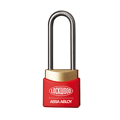 Lockwood 312 Red Series Safety Lockout Padlock – Keyed Differently