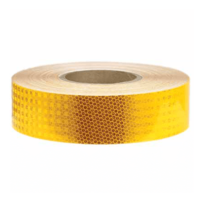 50mm x 45.7m – Class 2 Reflective Tape – Yellow