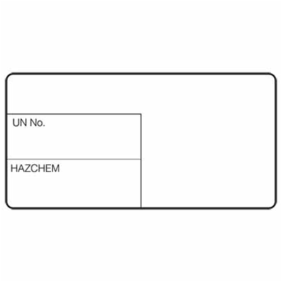 HAZCHEM BLANK SIGN