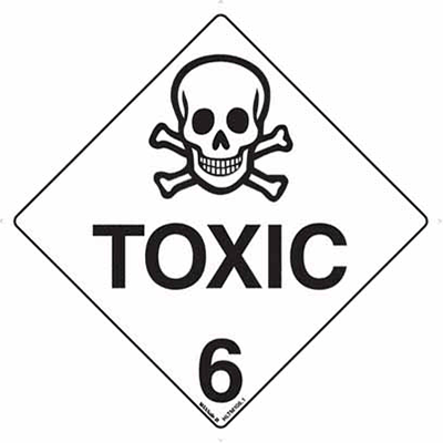 HAZCHEM TOXIC SIGN