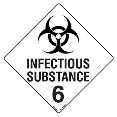 HAZCHEM INFECTIOUS SUBSTANCE SIGN