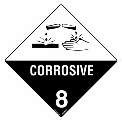 HAZCHEM CORROSIVE SIGN