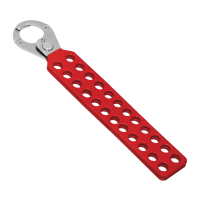 Vinyl Coated Hasp- Red – 25mm – 24 Hole