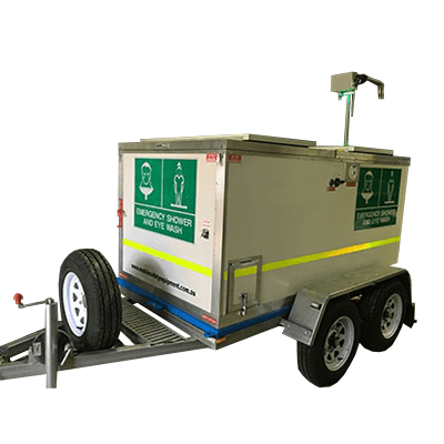 1500 Ltr Mobile Safety Shower & Eyewash – Solar Powered – Trailer Mounted