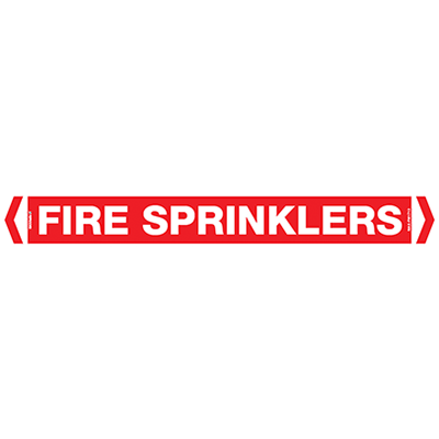 PIPE MARKER FIRE SPRINKLERS