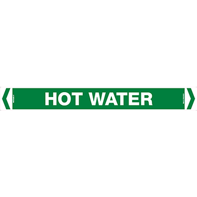 PIPE MARKER HOT WATER