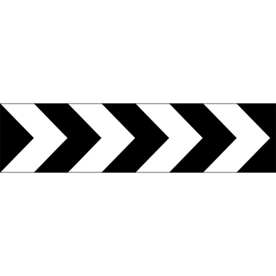 1200x300mm – Corflute – Cl.1 – Chevron – Black/White