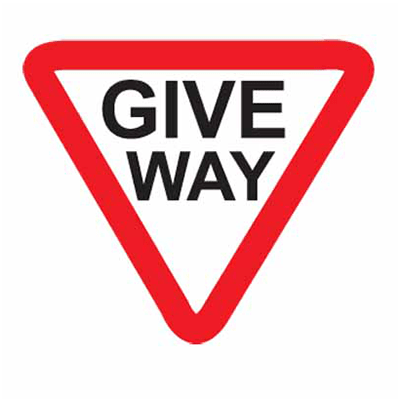 Sign, 900mm, Aluminium Reflective Class 1 – Give Way