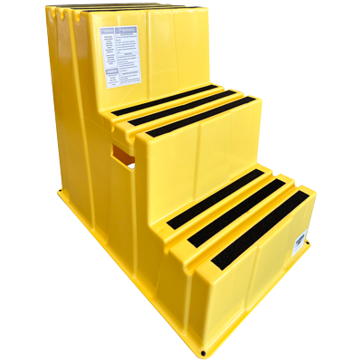 Safety Step – Rectangular 3 Step – Yellow