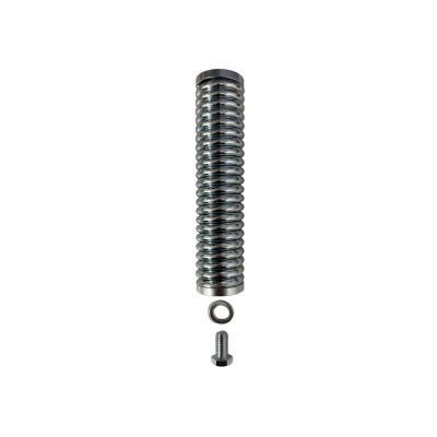 Large Spring Base, heavy duty spring base with washer and bolt, suitable for all our safety flag poles over 2.5mtrs in height, 1/2inch BSW thread, 215mm x 45mm