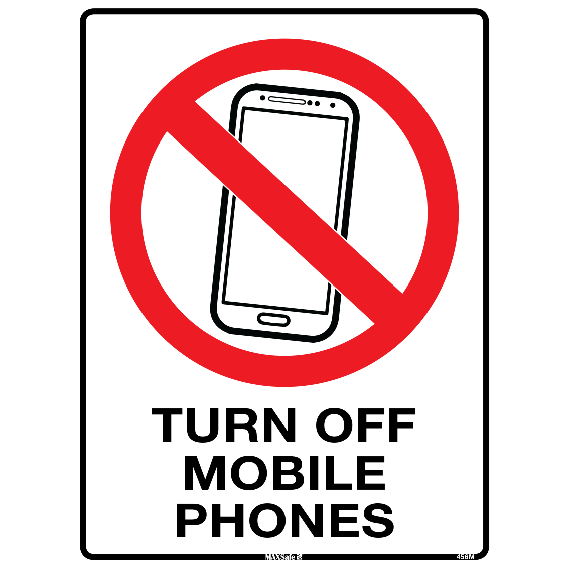 PROHIBITION SIGN TURN OFF MOBILE