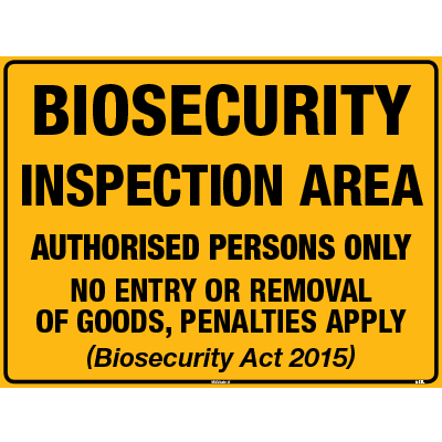 BIOSECURITY INSPECTION AREA