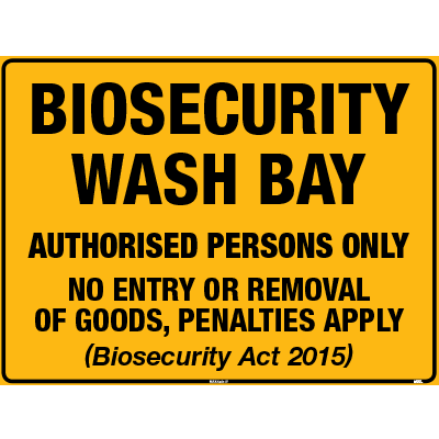 BIOSECURITY WASH BAY