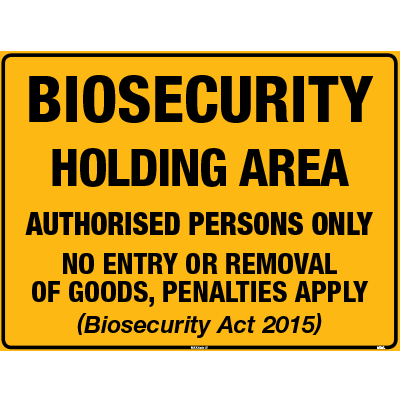 BIOSECURITY HOLDING AREA