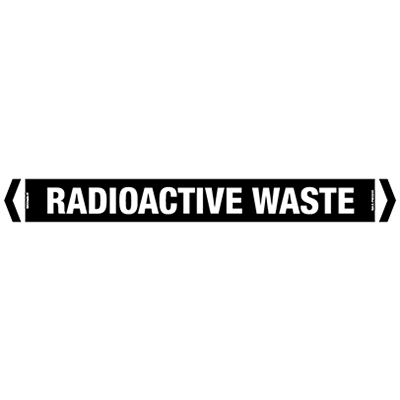 PIPE MARKER RADIOACTIVE WASTE