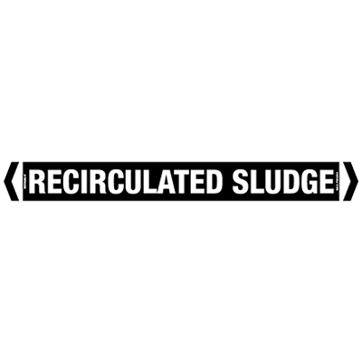 PIPE MARKER RECIRCULATED SLUDGE