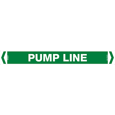 PIPE MARKER PUMP LINE