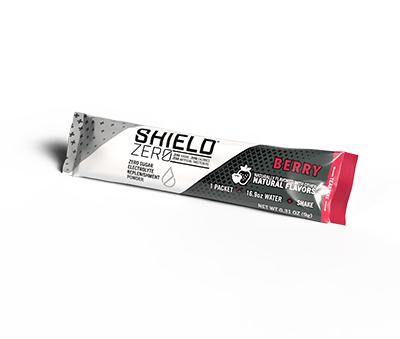 Shield Zero Electrolyte Powder Single Serve Sachets – 100 Pack 2 SWRD ShieldZEROPacket Single Berry 1