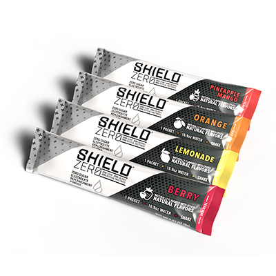 SHIELD Zero Electrolyte Powder Single Serve Sachets – 100 Pack
