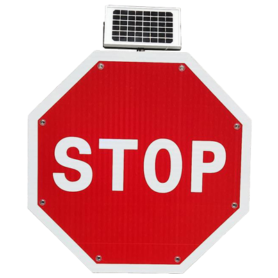 LED Solar Safety Stop Sign