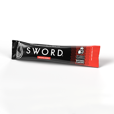 Sword Electrolyte Powder – 50 Pack Single Serve Sachets 15 Sword mango