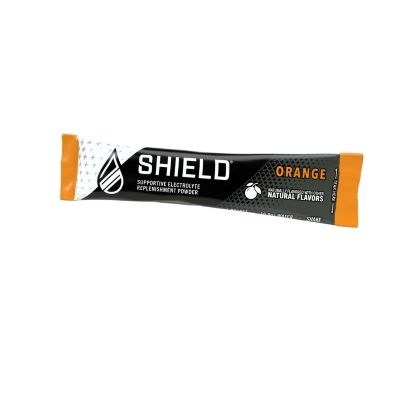 Shield – Electrolyte Powder Single Serve Sachets – 100 Pack 14 orange Shield sachet