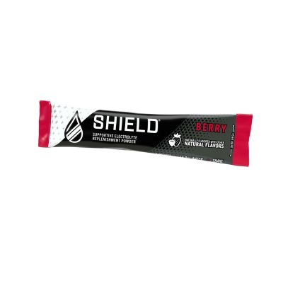 Shield – Electrolyte Powder Single Serve Sachets – 100 Pack 12 shield berry sachet