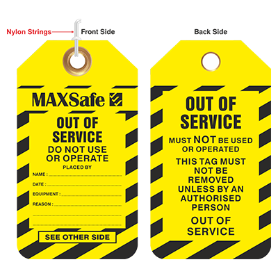 Tear Proof Lockout Tags Pk/100 24 MAX TPT 05