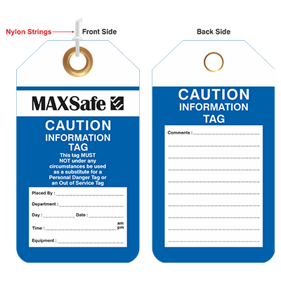 Tear Proof Lockout Tags Pk/100 25 MAX TPT 06