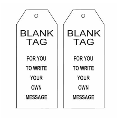 Tear Proof Lockout Tags Pk/100 29 TDT112TP Tear Proof Tag Blank Web 1