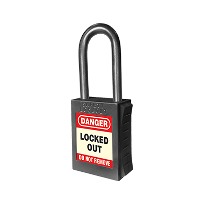 UL405 BL Premium Padlock Black Nylon Keyed Differently Web 1