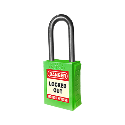 42Mm Premium Lockout Padlock - Keyed Alike - Nylon Shackle 15 UL405 G KA Premium Padlock Green Nylon Keyed Alike Web 1