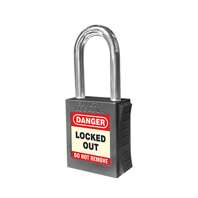 UL418 BL Premium Padlock Black Metal Keyed Differently Web 1