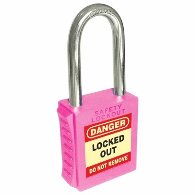 42Mm Premium Lockout Padlock - Keyed Alike 5 plsp pink