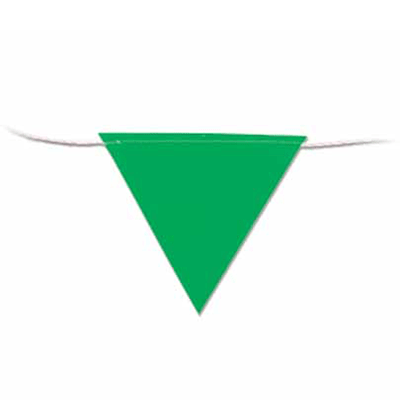 Flag Bunting - 30M 4 BUNT G Flag Bunting Green Web 1