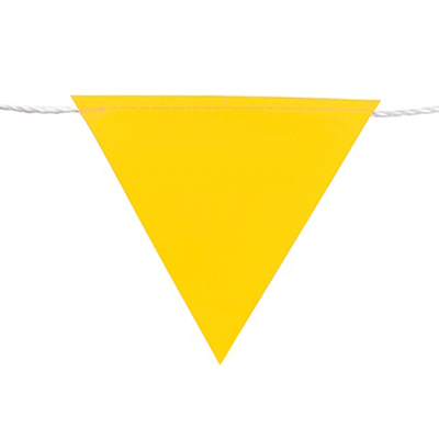 Flag Bunting - 30M 10 BUNT Y Flag Bunting Yellow Web 1