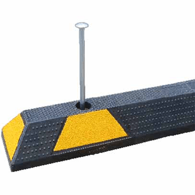 Rubber Wheelstop 6 RWS Asphalt Spikes Web 1