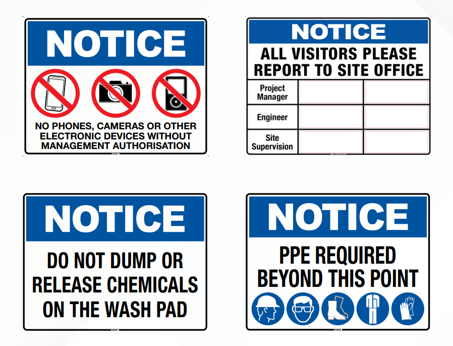 Notice Signs | Accumax Global