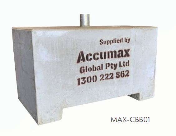Concrete Bollard Sign Blocks MAX-CBB01