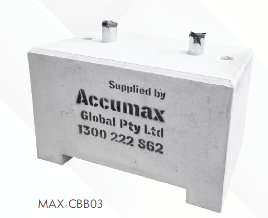 Concrete Bollard Sign Blocks MAX-CBB03