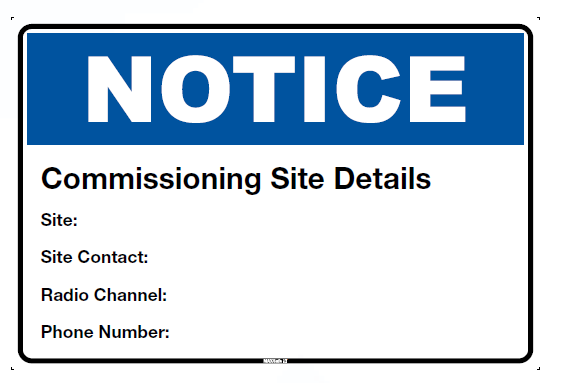 Commissioning Site Details
