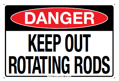 Keep Out Rotating Rods