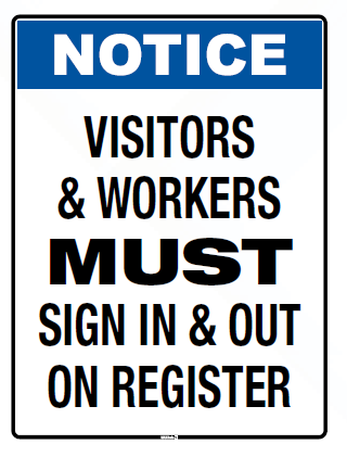 Sign In & Out Notice